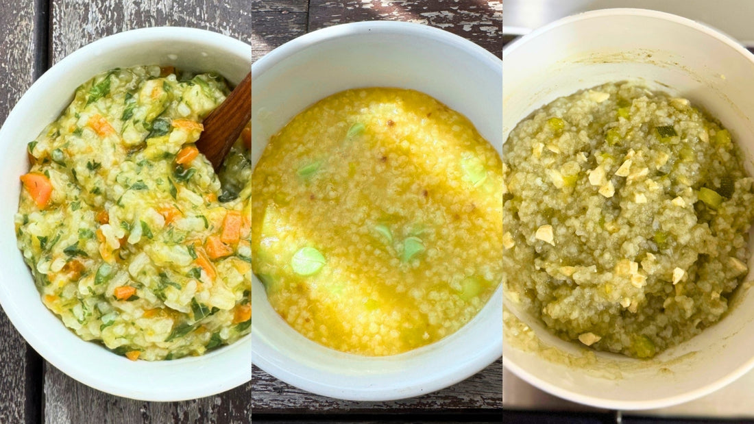 Nutritious Baby Porridge Recipes with Ikan Bilis, Kombu & Mushroom Powder (7–12 Months)